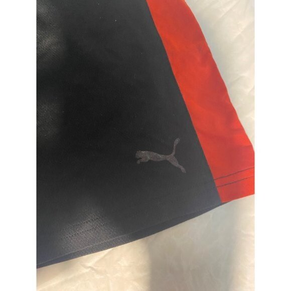 Puma Boys Shorts Size US 7 CA 7 Black and Red - Picture 5 of 13